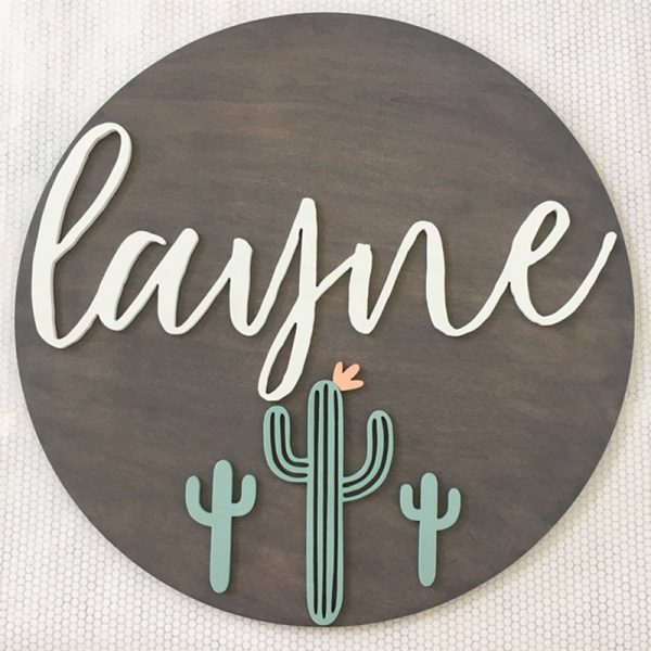 Cactus Baby Sign